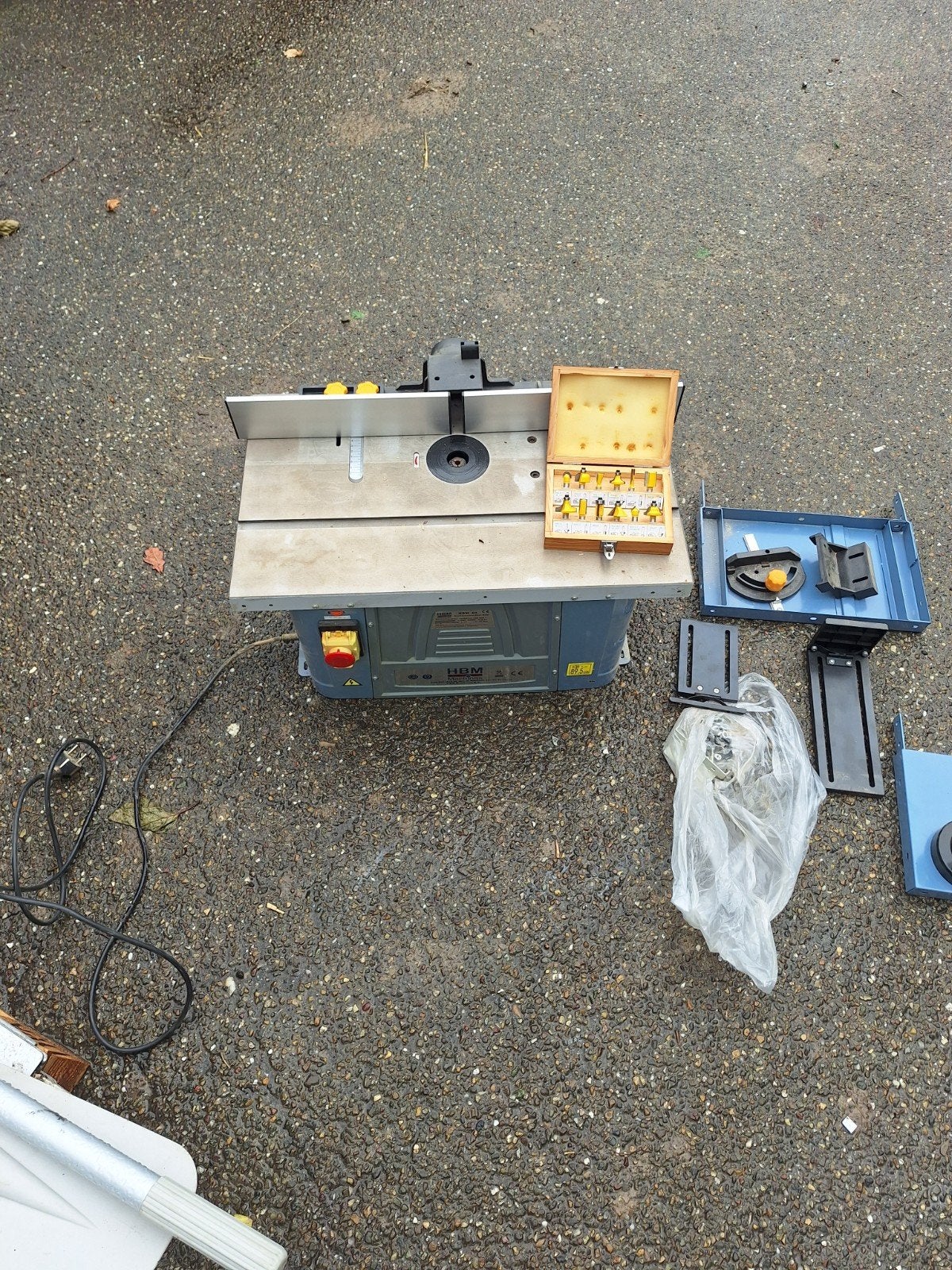 HBM 40 Bovenfreesmachine met frezenset, Gebruikt, Ophalen of Verzenden, Bovenfrees, HBM Machines
