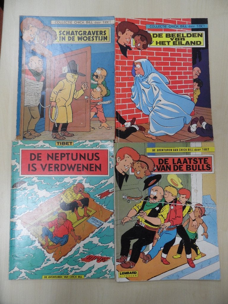 De avonturen van Chick Bill, Diverse delen. door Tibet., Boeken, Meerdere stripboeken, Ophalen of Verzenden, Gelezen