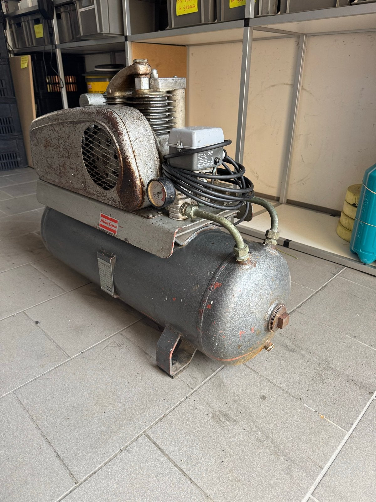 Atlas Copco Compressor FE4A - 230V, 10 bar, 183 L/min, Doe-het-zelf en Verbouw, Ophalen, Gebruikt, 10 bar of meer, Minder dan 200 liter/min