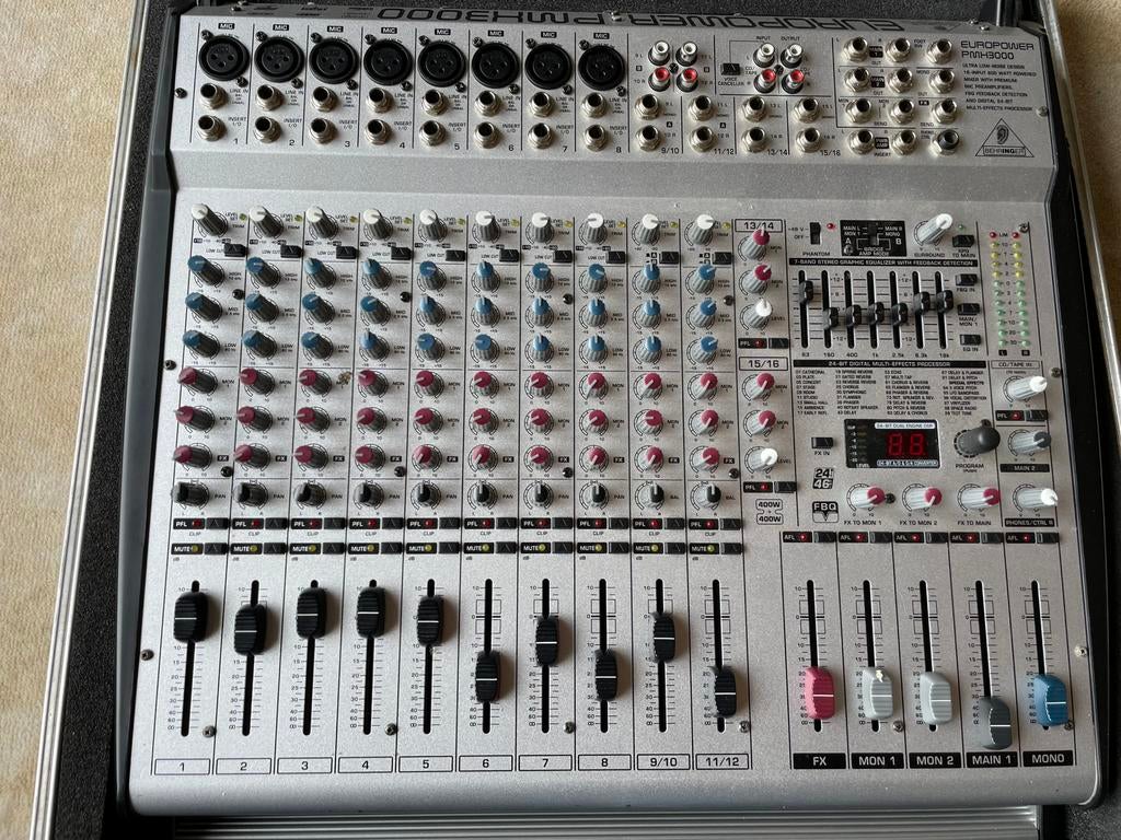 Complete PA set, Muziek en Instrumenten, Mengpanelen, Ophalen, Zo goed als nieuw, 10 tot 20 kanalen