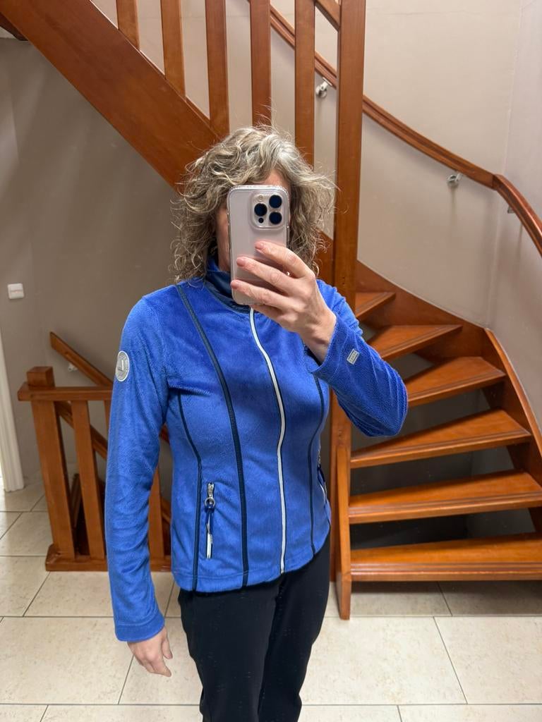 Zgan Luhta vest blauw/paars, M, Ophalen of Verzenden, Zo goed als nieuw, Blauw