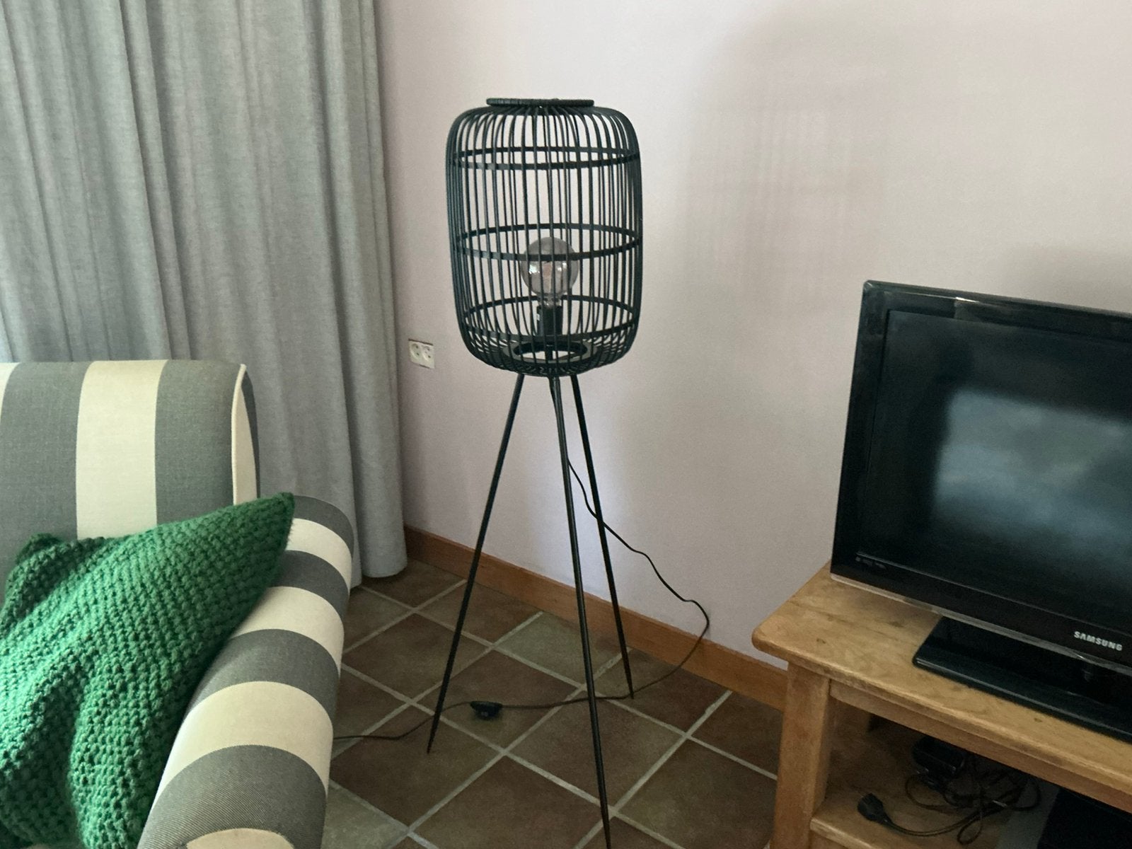 Mooie vloerlamp zgan, Ophalen, Zo goed als nieuw, 150 tot 200 cm
