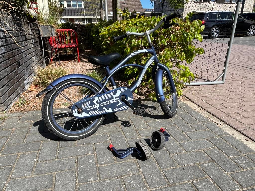 Kinderfiets Volare blue cruiser 16 inch, Ophalen, Zo goed als nieuw, Kinderkar, 40 tot 60 kg