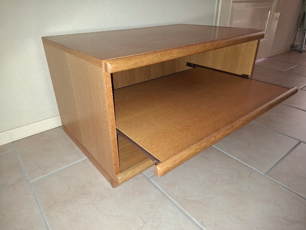 TV-kastje blank eiken, Ophalen, Gebruikt, Eikenhout, 50 tot 100 cm