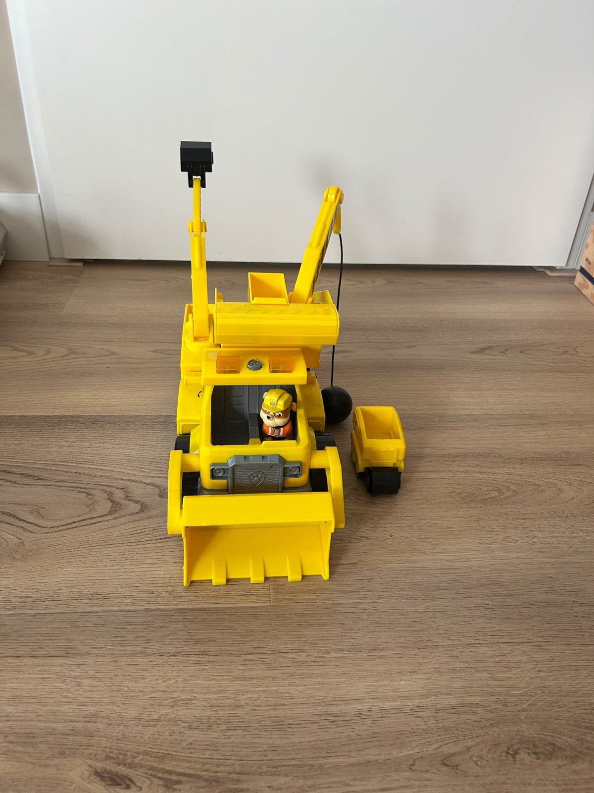 Paw Patrol Rubble's Bulldozer met geluid en figuur, Ophalen of Verzenden, Zo goed als nieuw