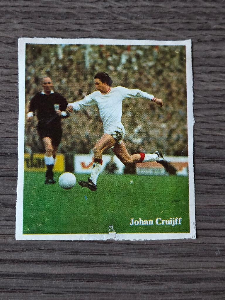 Johan Cruyff Sport en Spel (Shell) plaatje Ajax / Nederland, Ophalen of Verzenden, Gebruikt, Buitenlandse clubs, Poster, Plaatje of Sticker