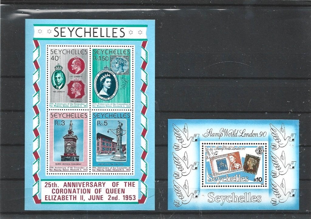 NR 108 SEYCHELLES 2 BLOKKEN POSTFRIS, Ophalen of Verzenden, Overige landen, Postfris