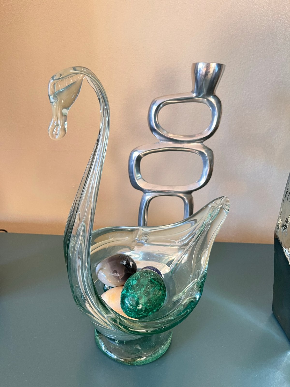 Glazen Zwaan Decoratie, Ophalen