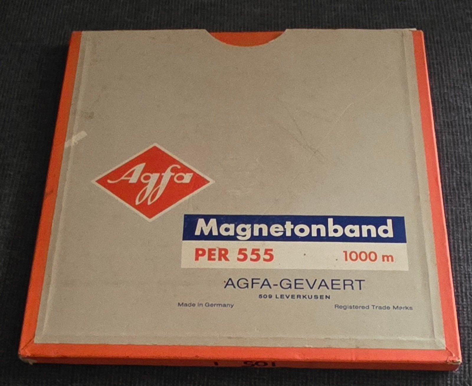 AGFA Magnetonband PER 555 - 1000m spoel, Ophalen of Verzenden, Onderdeel, Met banden