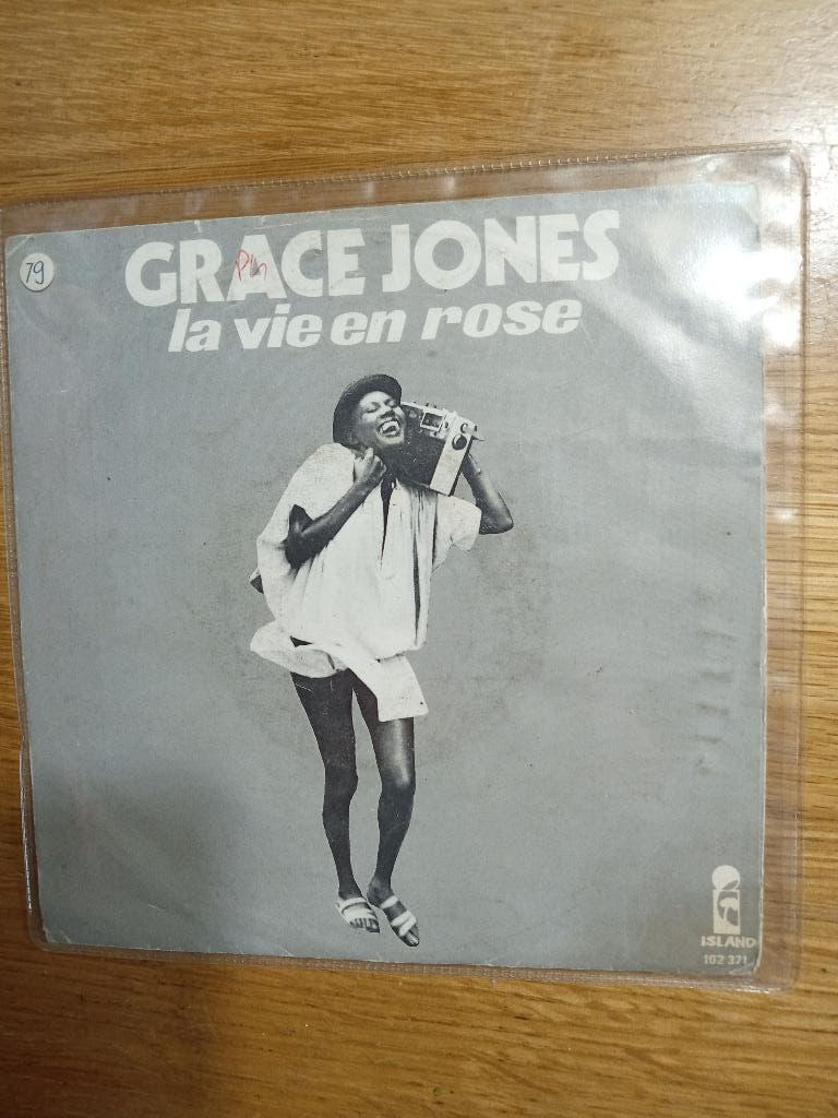 single Grace Jones - La vie en rose (1977), Cd's en Dvd's, Vinyl Singles, Ophalen of Verzenden, Gebruikt, Pop