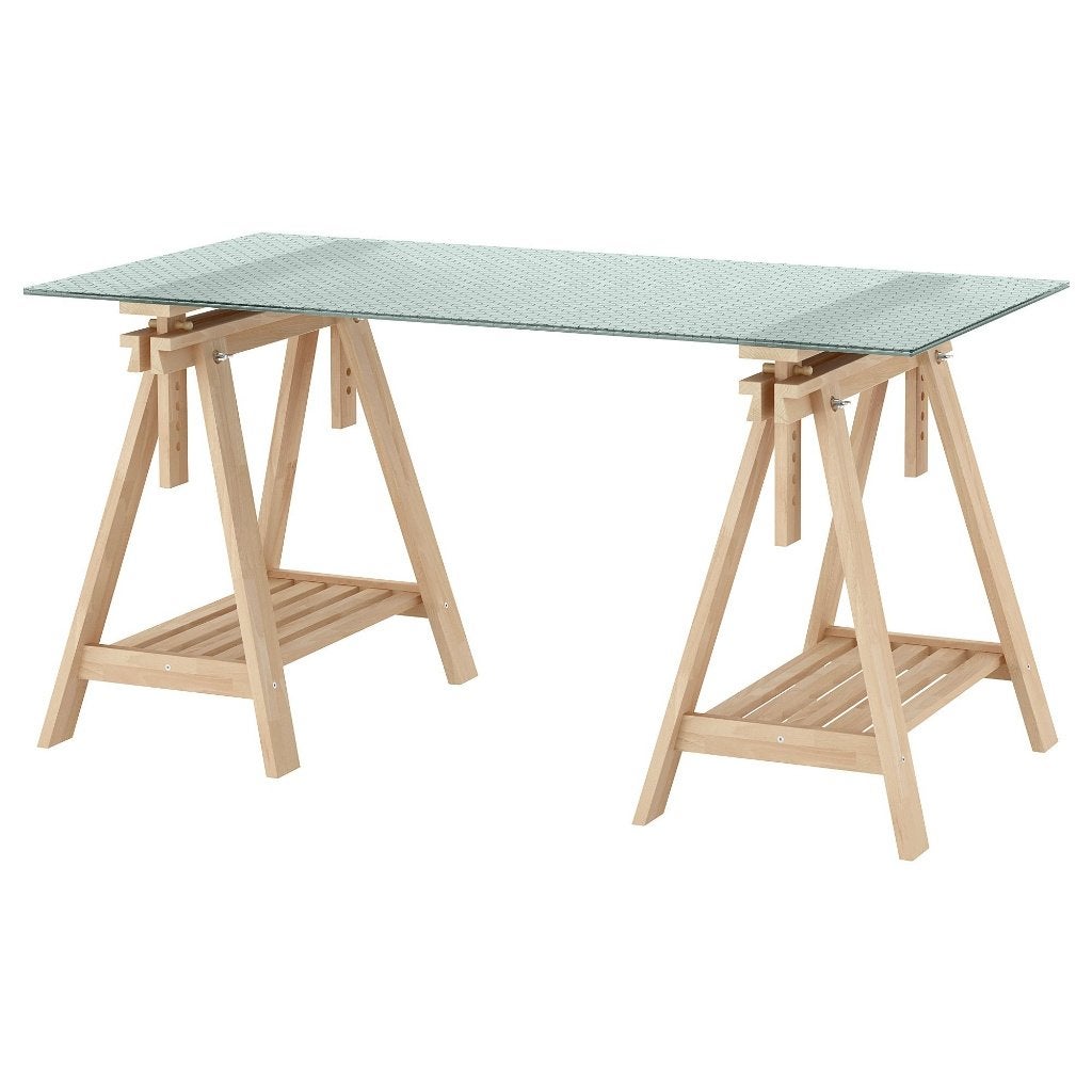 Ikea glass desk (impecable condition), Ophalen, Zo goed als nieuw, Overige kleuren