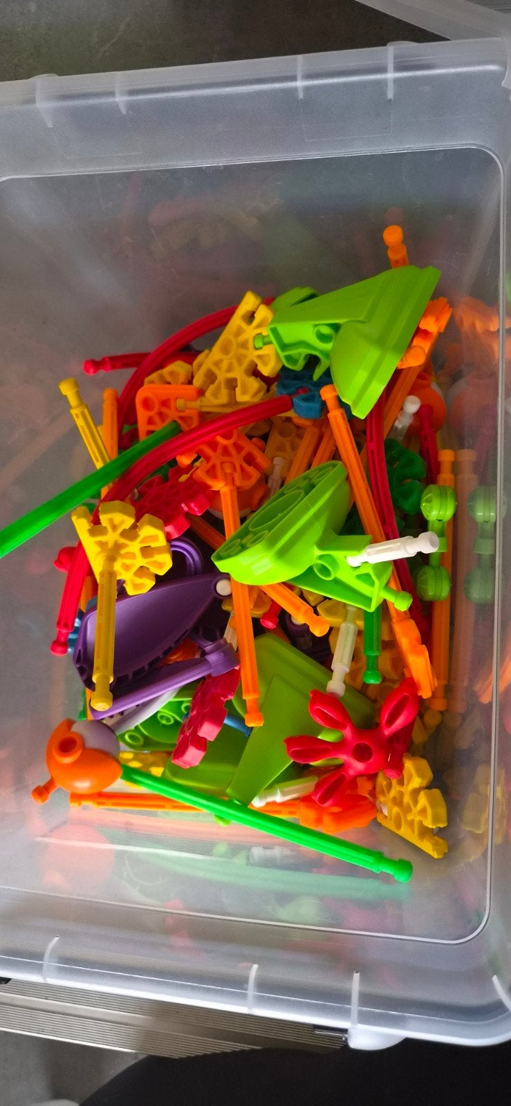 Grote doos Kid K'nex bouwblokken, Ophalen, Gebruikt, K'nex