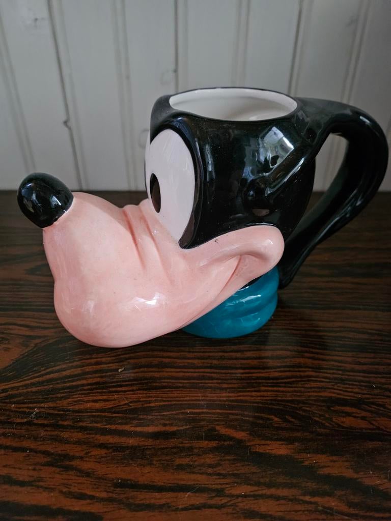 Goofy 3D drinkbeker - Disney verzamelobject, Verzamelen, Ophalen of Verzenden, Goofy of Pluto, Gebruikt, Beeldje of Figuurtje