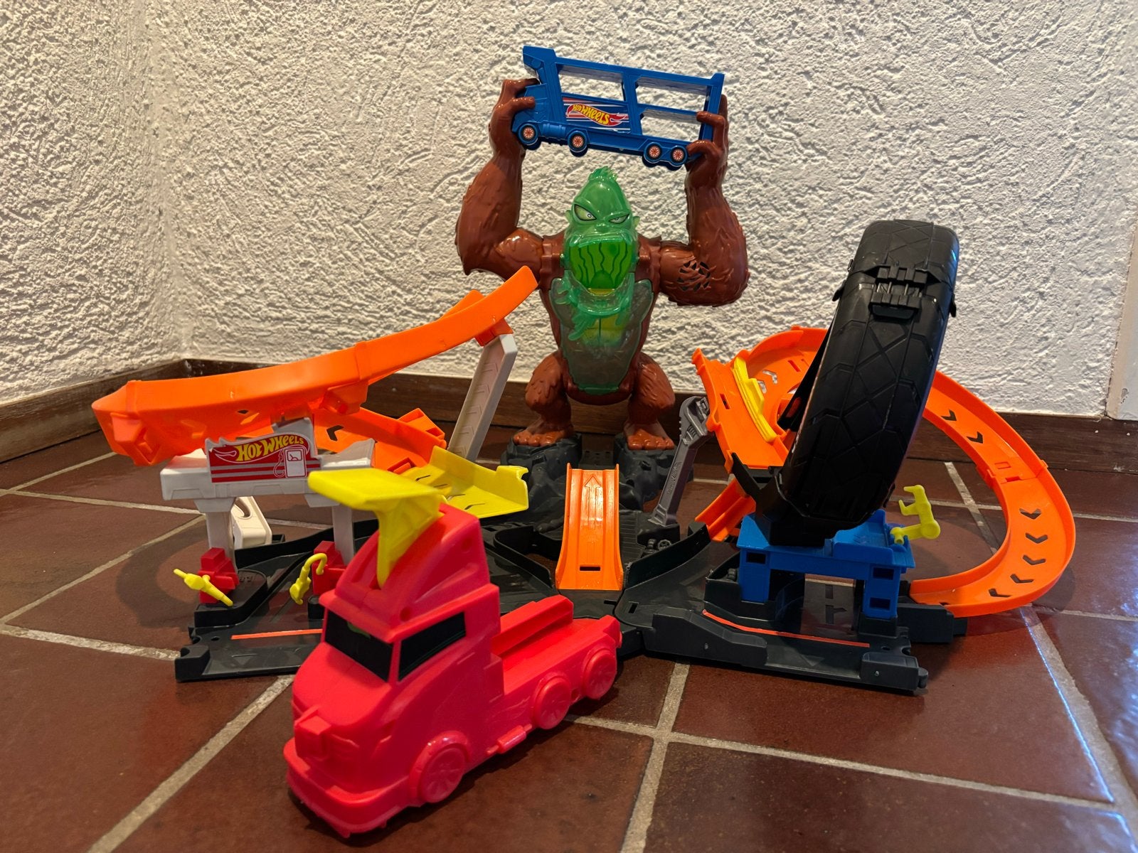 Hot Wheels Gorilla Attack speelset, Ophalen of Verzenden, Gebruikt