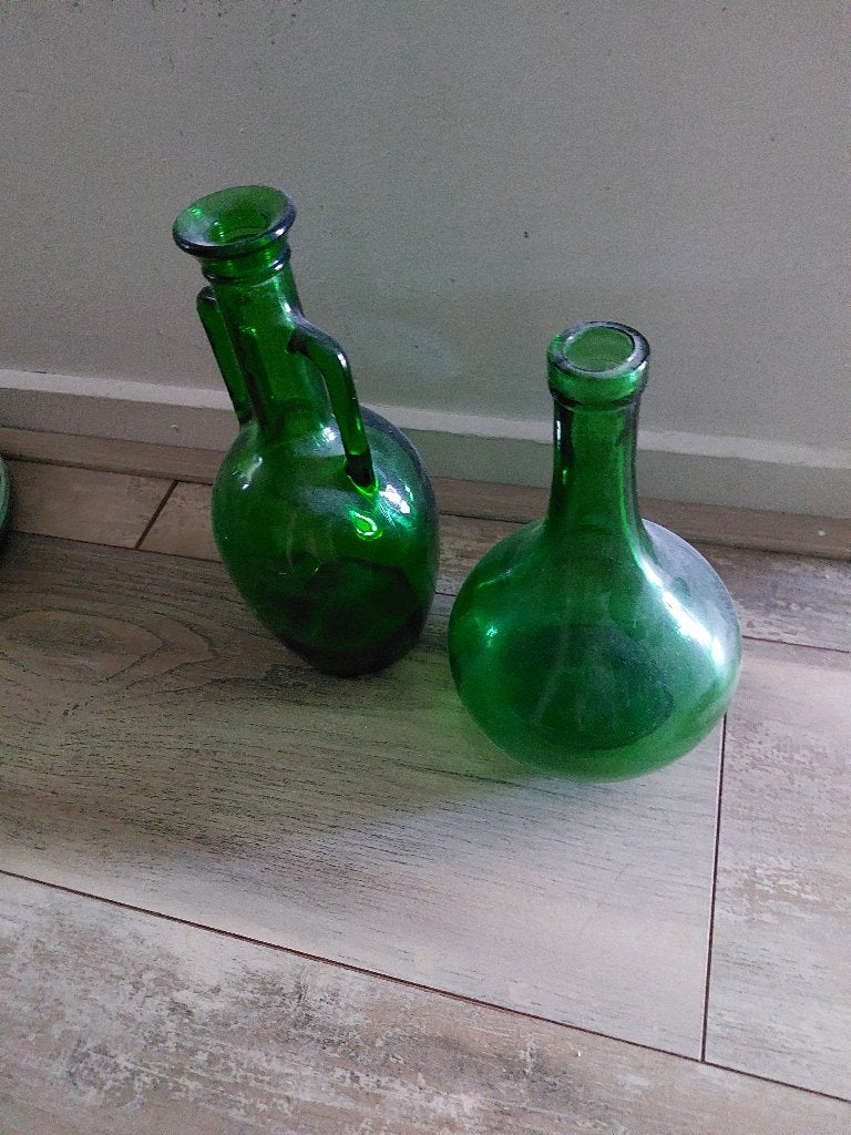 Vazen, Ophalen, Zo goed als nieuw, Groen, Glas