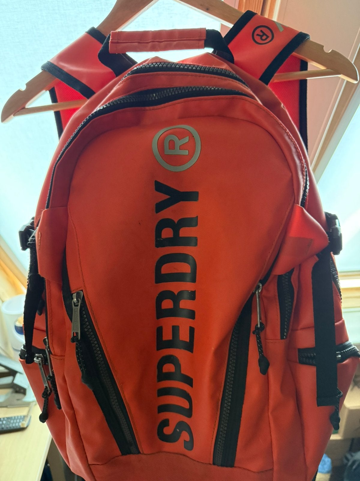 Superdry rugtas oranje, Ophalen, Zo goed als nieuw, Overige merken
