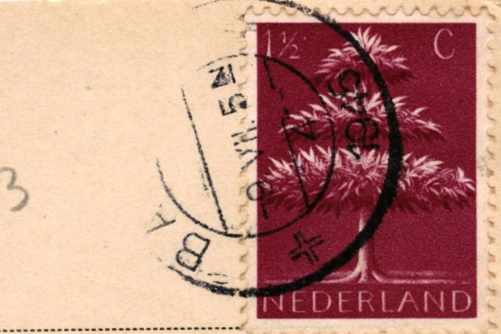 939843 Baarn Wilhelminavijver Utr 1945 Gelopen met postzegel, Verzenden, 1940 tot 1960, Gelopen, Utrecht