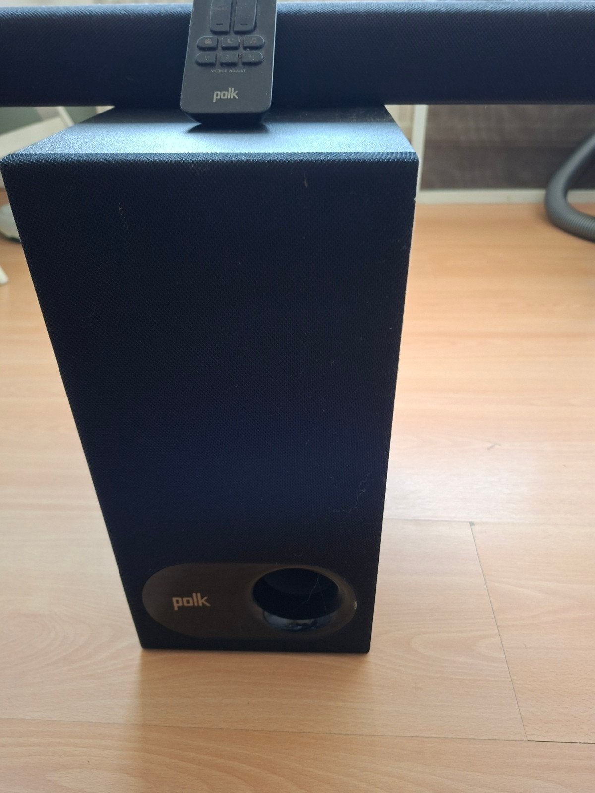 Polk soundbar met subwoofer en afstandsbediening