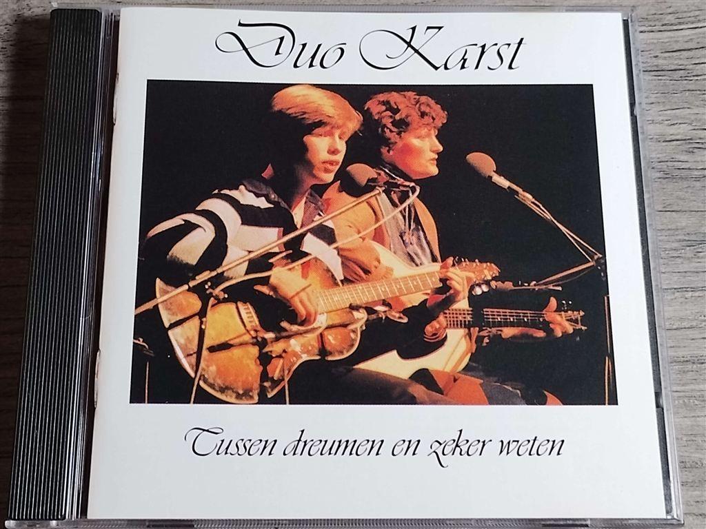 Duo Karst ‎– Tussen Dreumen En Zeker Weten, Ophalen of Verzenden, Zo goed als nieuw, Levenslied of Smartlap