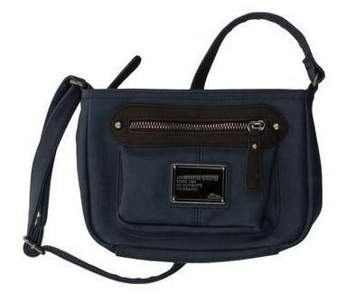 S.Oliver blauwe shoudertas crossbody tas military 20x14x6 cm, Ophalen of Verzenden, Nieuw, Blauw