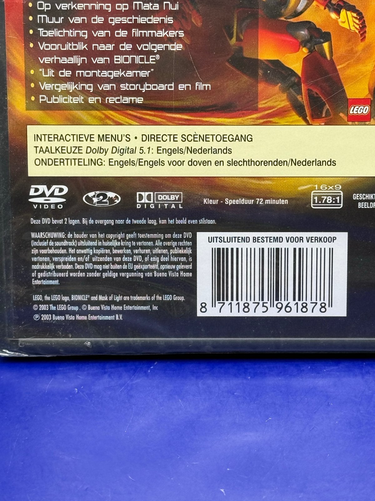 002. Bionicle: Mask of Light - The Movie DVD NIEUW SEAL, Alle leeftijden, Verzenden, Nieuw in verpakking, Nederlands