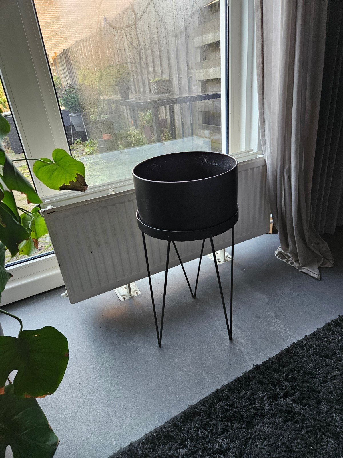 plantenbak op pootjes, Ophalen
