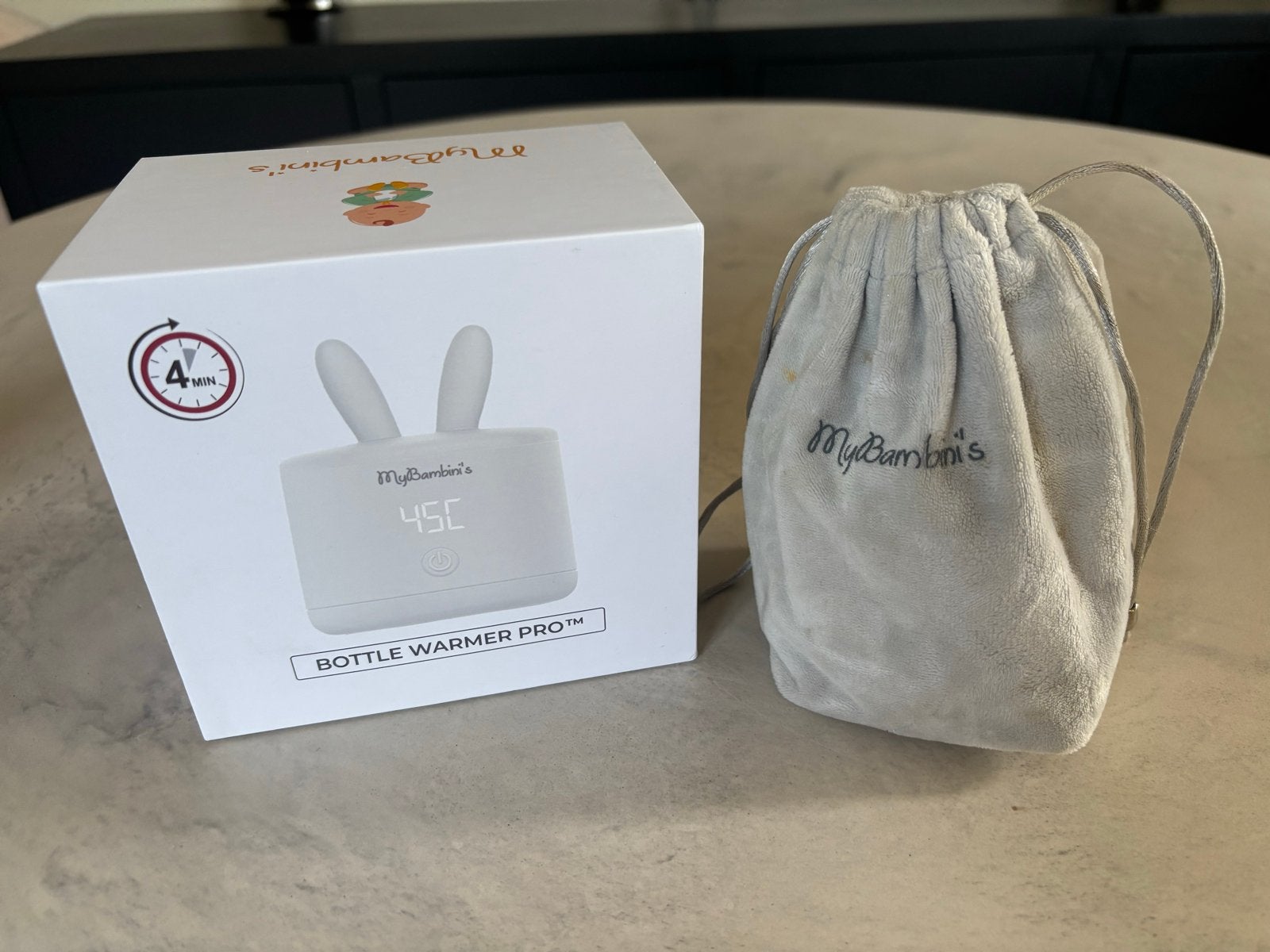 MyBambini's Bottle Warmer Pro met Dr. Brown's brede hals ada, Ophalen of Verzenden, Zo goed als nieuw, Draagbaar, Flessen- of potjesverwarmer