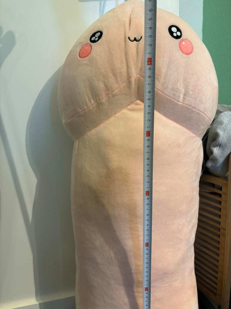Grote penis knuffel - 100cm, Kinderen en Baby's, Speelgoed | Knuffels en Pluche, Zo goed als nieuw, Ophalen of Verzenden