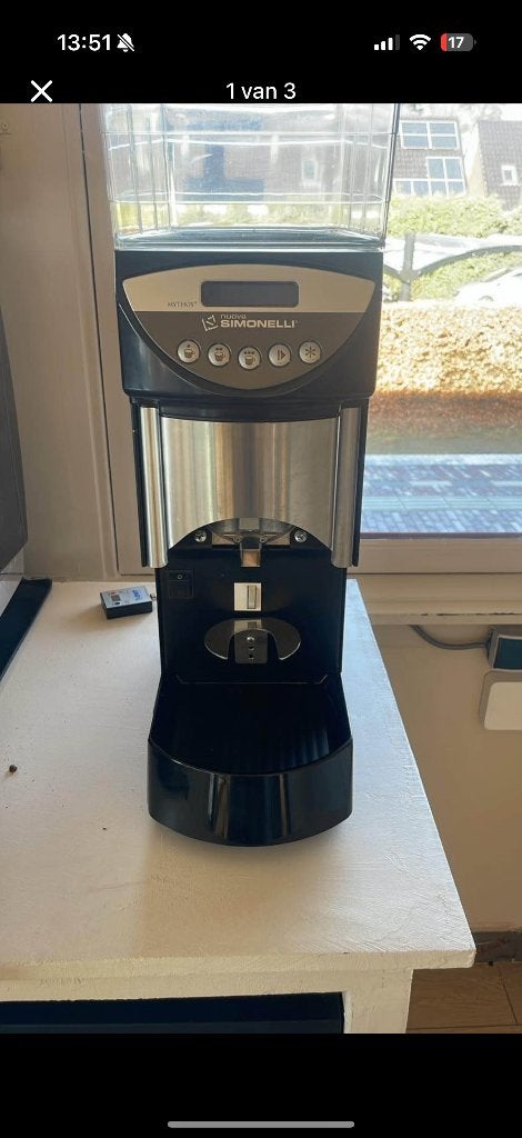 Nuova Simonelli Mythos Professionele koffiemolen, 10 kopjes of meer, Ophalen, Gebruikt, Overige modellen