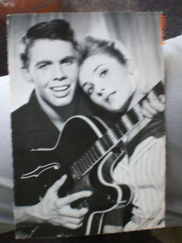 kaart Peter Kraus - Veronika  Beyer, Verzamelen, Ophalen of Verzenden, 1960 tot 1980, Ongelopen, Sterren en Beroemdheden