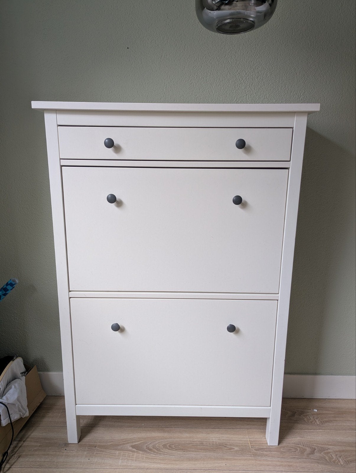 Witte schoenenkast met lade - IKEA Hemnes, Ophalen, Gebruikt, Modern, Scandinavisch, Functioneel