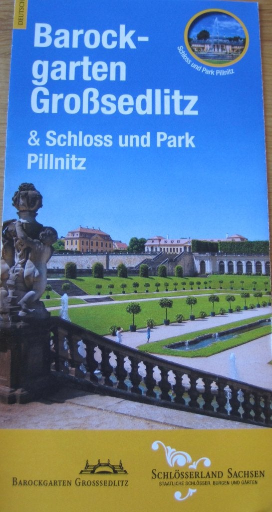 folder Baroktuin Gross Sedlitz Pillnitz - 2020, Ophalen of Verzenden, Zo goed als nieuw, Folder