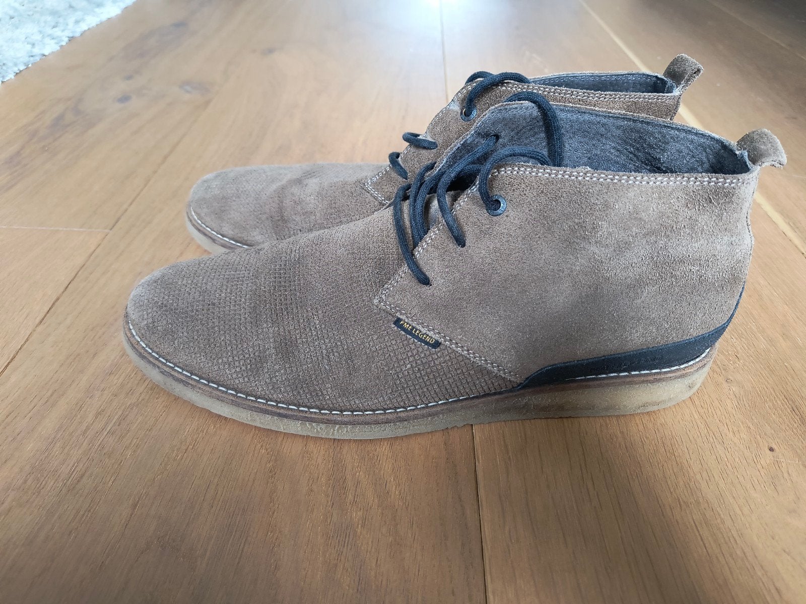 Te koop: mooie Pall Mall suède veterschoenen, maat 46!, Ophalen of Verzenden, Bruin
