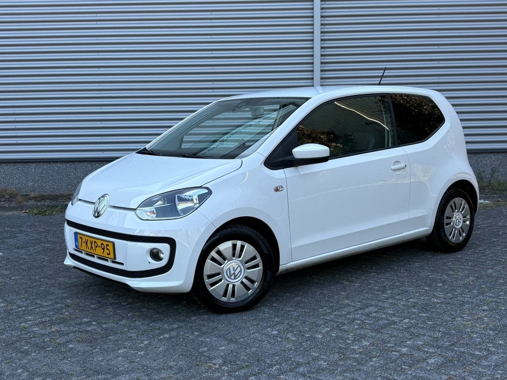 Volkswagen up! 1.0 move up! Stoelverwarming NAVI Parkeersens, Euro 5, Gebruikt, 840 kg, Leder en Stof