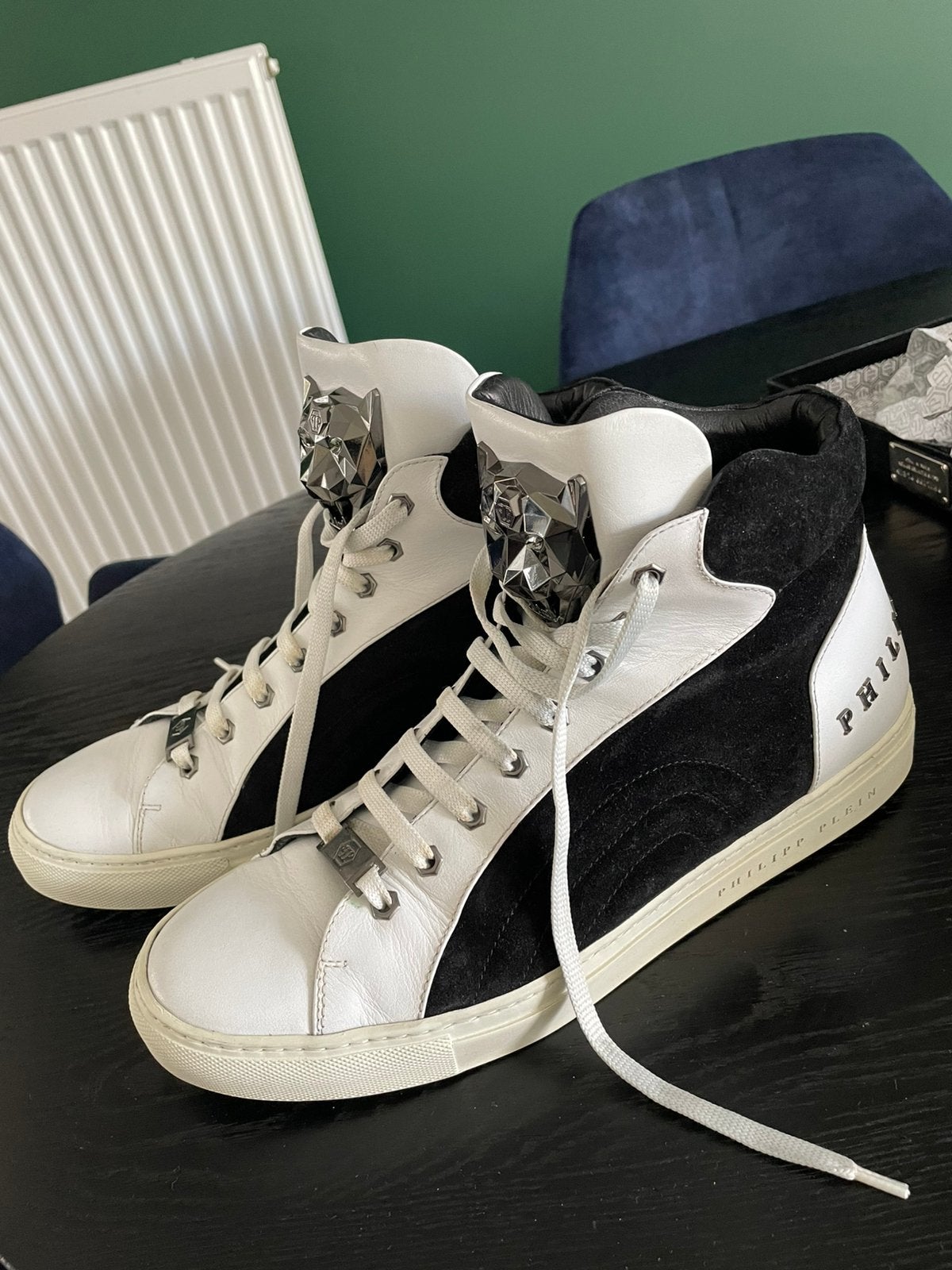 Philipp Plein Panthere lim. Ed. Sneakers, Ophalen, Zo goed als nieuw, Zwart