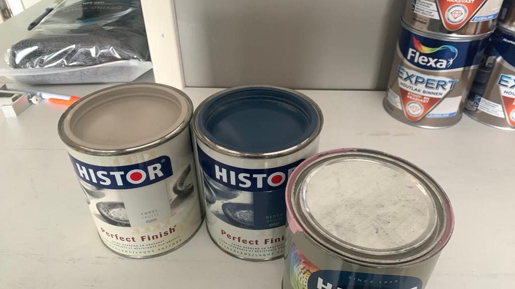 Histor verf terpetinebasis, Ophalen, Zo goed als nieuw, Wit, Lak