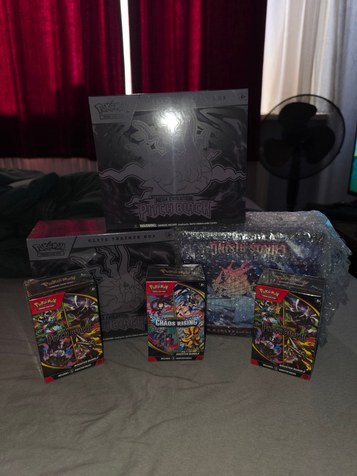 New Pokémon Mega Evolution Pitch Black & Chaos Rising bundel, Ophalen of Verzenden, Nieuw
