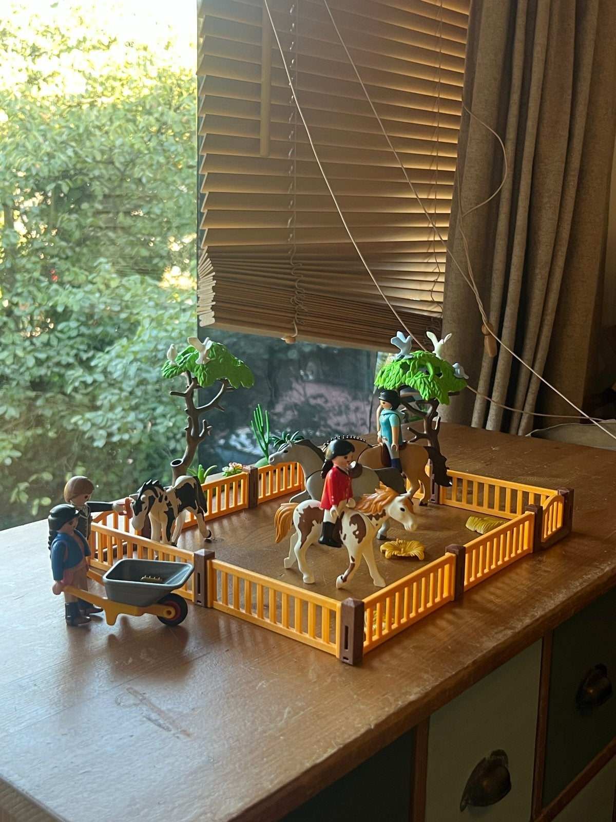 Playmobil Paardenset met 4 paarden en figuren, Gebruikt, Complete set, Overige typen, Ophalen of Verzenden