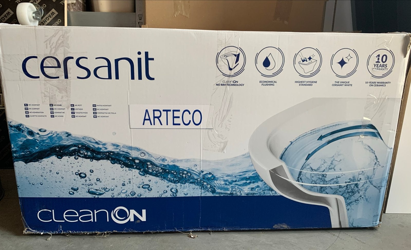 Cersanit Arteco Duo WC Compact CleanOn Nieuw in Doos, Doe-het-zelf en Verbouw, Sanitair, Ophalen of Verzenden, Nieuw, Toilet
