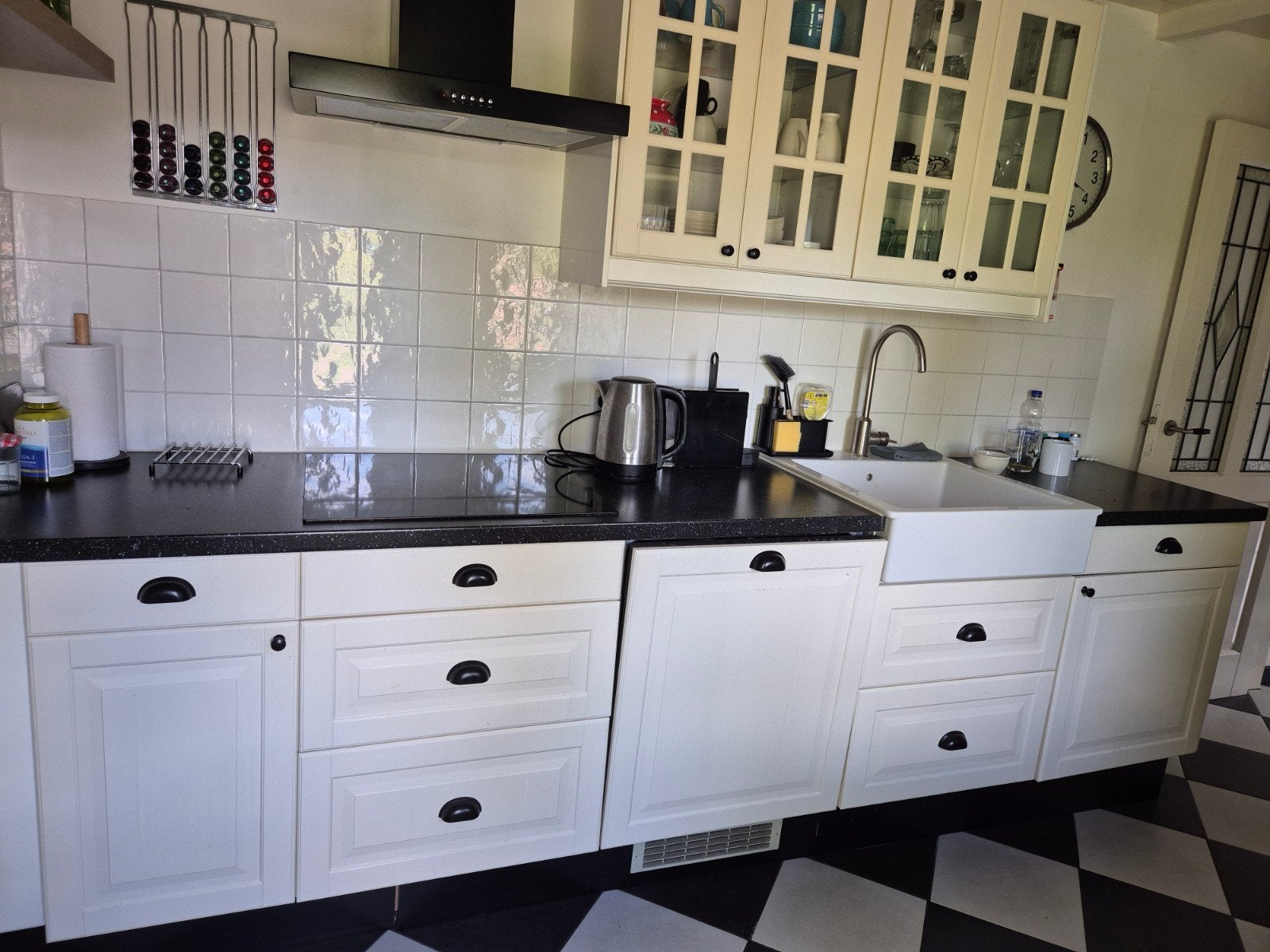 Keuken Ikea Faktum cremewit, Huis en Inrichting, Keuken | Complete keukens, Gebruikt, Wit, Ophalen