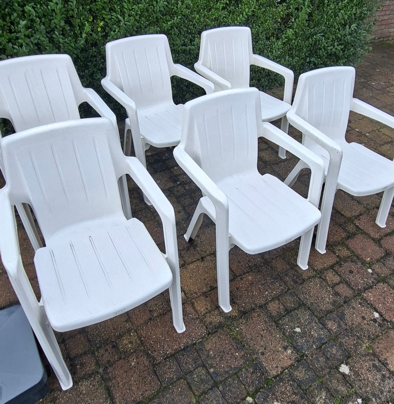 Tuin/party stoelen, Tuin en Terras, Ophalen, Gebruikt, Kunststof, Stapelbaar