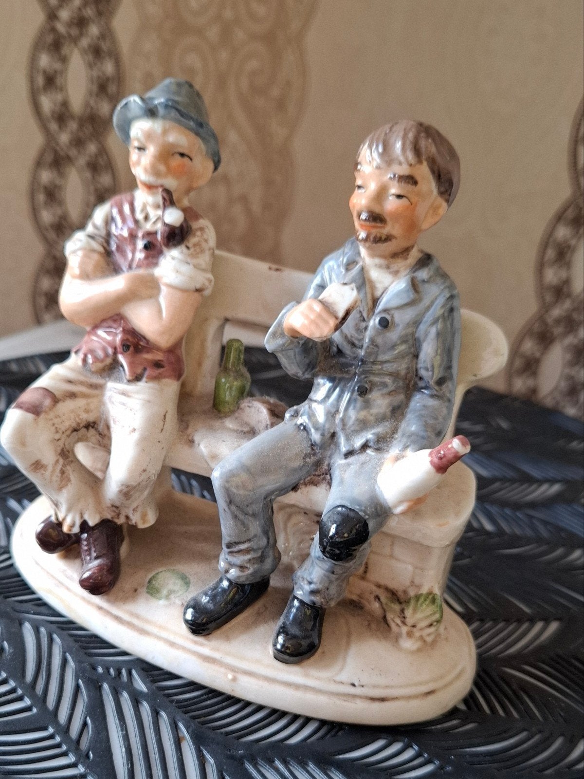 Vintage Sitzendorf Duits Porseleinen Beeldje, Ophalen of Verzenden