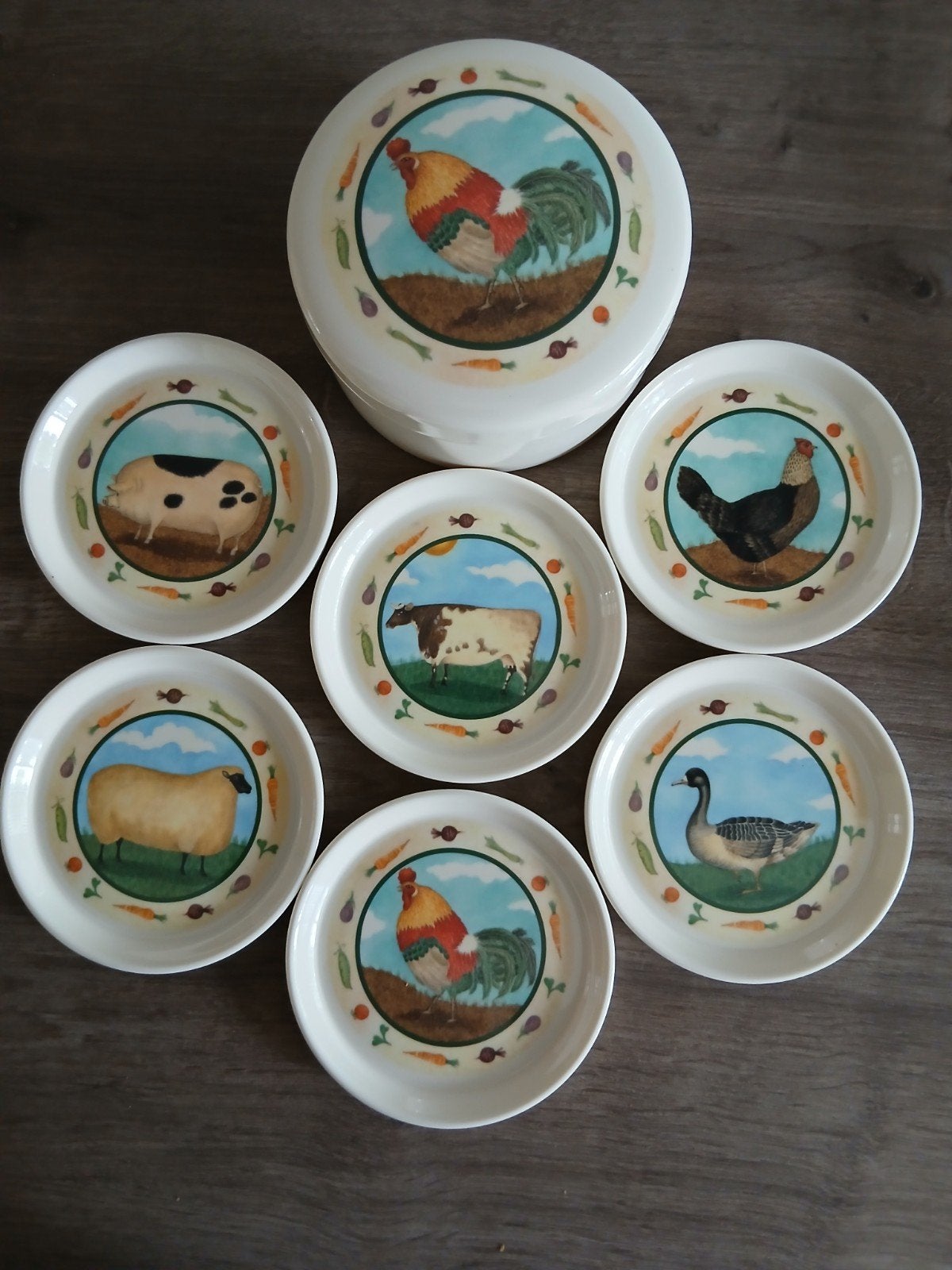 Cloverleaf 6-delige set onderzetters, nieuw!, Ophalen of Verzenden, Nieuw, Glas of Kopje
