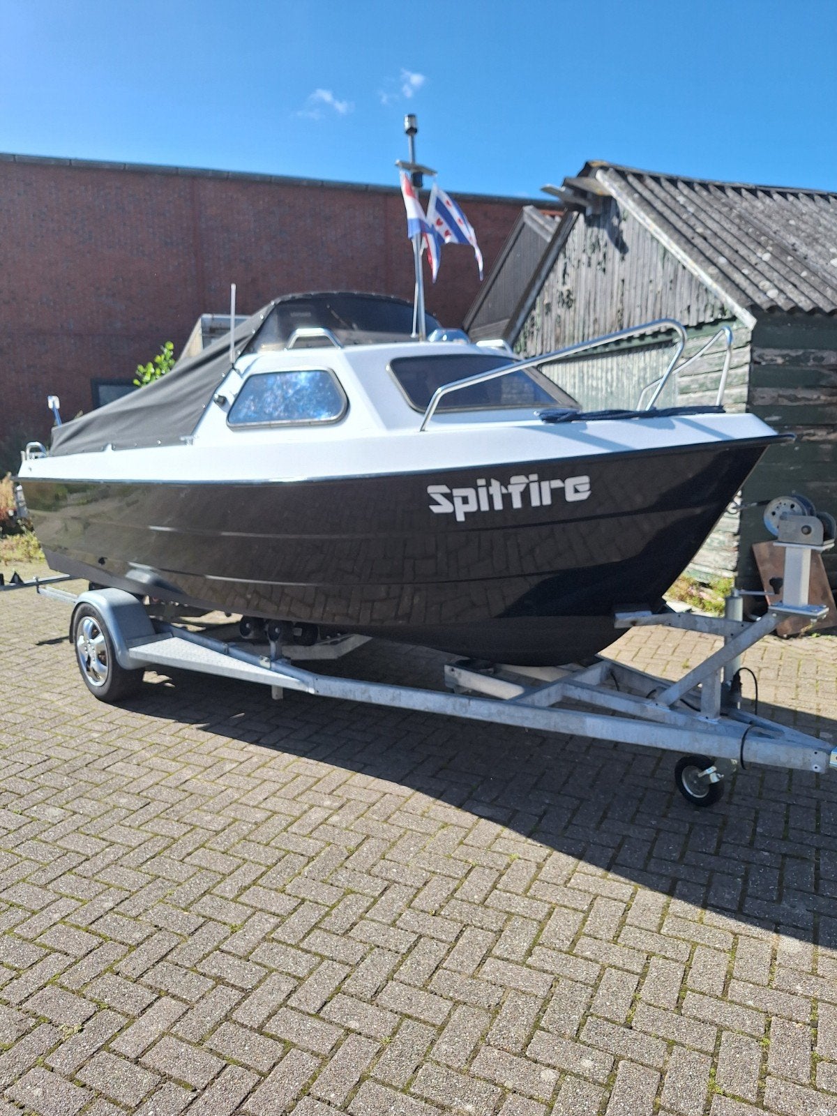 Ryds Kajuitboot met Yamaha 15pk buitenboordmotor, Overige merken, Buitenboordmotor, Zo goed als nieuw, Polyester