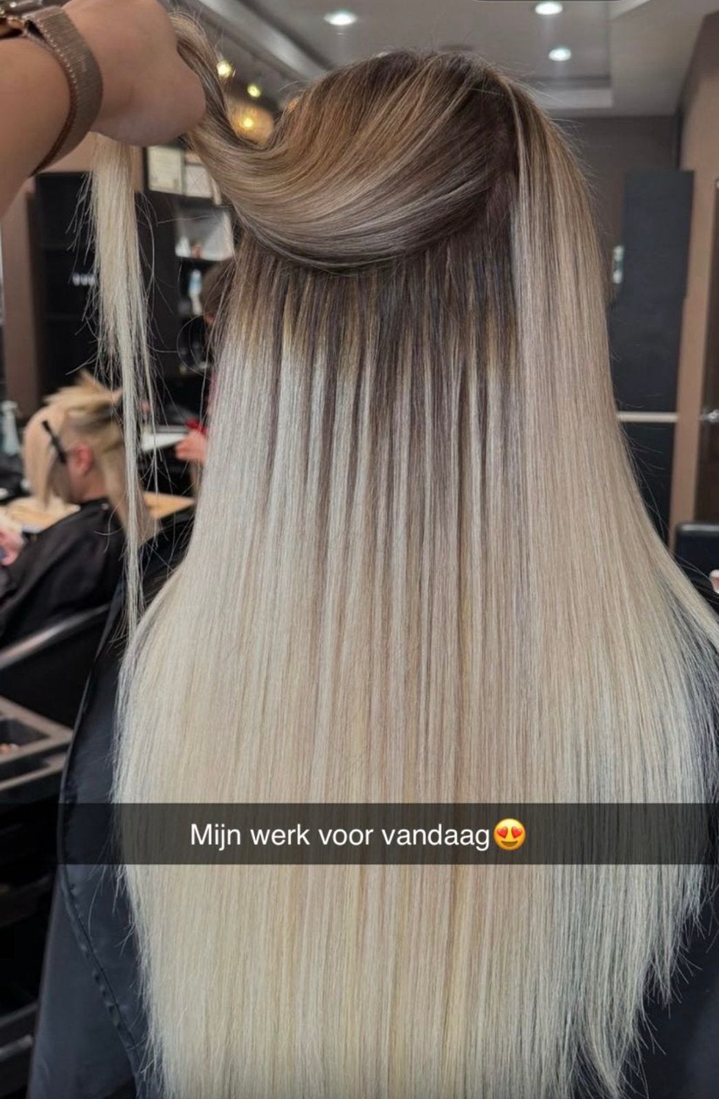 haar extensions, Ophalen of Verzenden, Zo goed als nieuw, Pruik of Haarverlenging