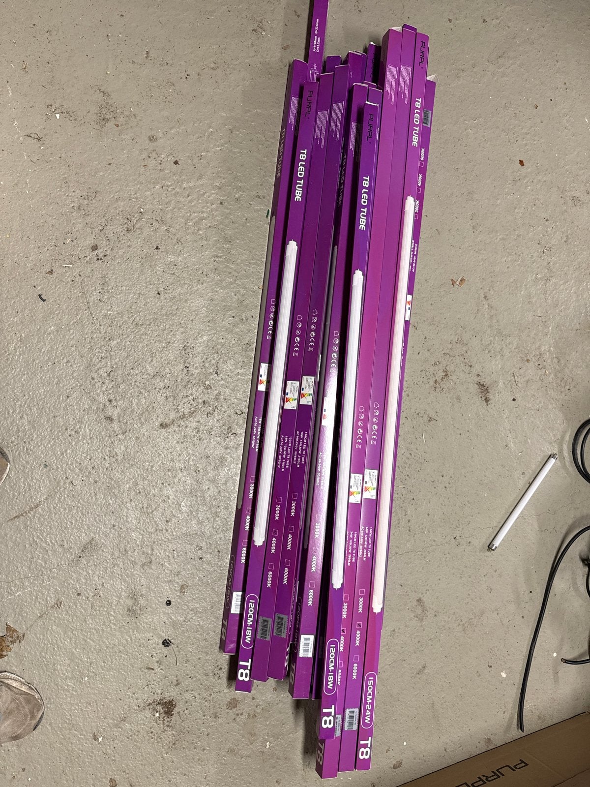 20x Nieuwe PURPL LED T8 buizen 120 cm, Ophalen of Verzenden, Nieuw, Overige merken, Overige typen