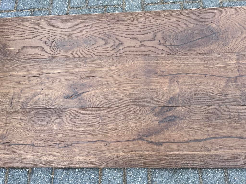 Multi eiken chateau 26 cm naturel gerookt 60m2, Gebruikt, Bruin, Minder dan 10 m², Ophalen