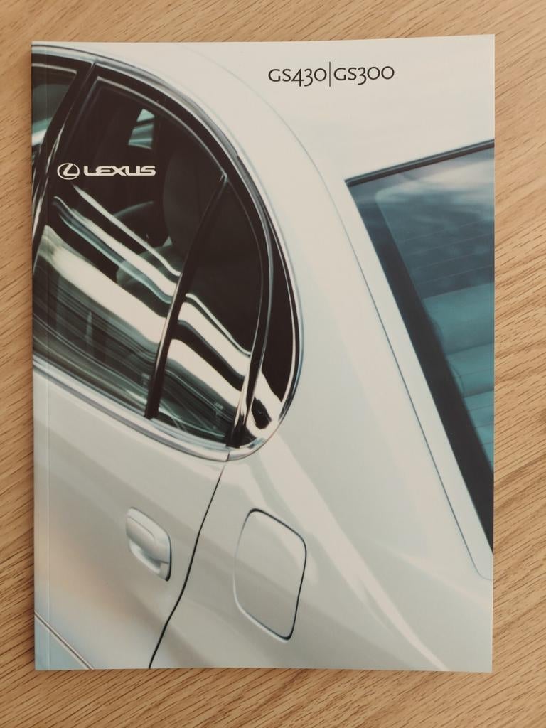 Brochure / Folder Lexus GS430 / GS300 model 2001 Nederlands, Lexus, Ophalen of Verzenden, Zo goed als nieuw, Overige merken