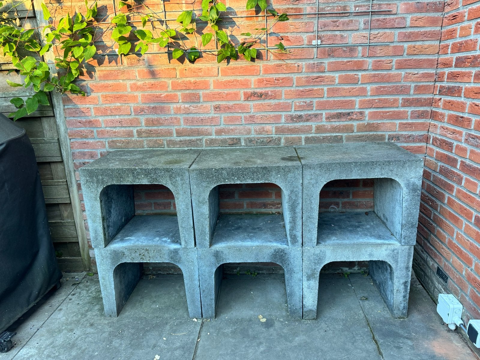 Betonnen blokken voor tuin of opslag, Tuin en Terras, Tuinbanken, Ophalen, Gebruikt, Overige materialen