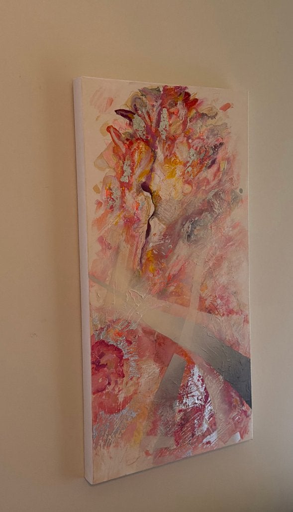 Abstract Kunstwerk 'Levensbloem' door Nadine (Nederland), Ophalen of Verzenden